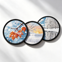Écussons brodés personnalisés avec logo, thermocollants ou à coudre, emblèmes, appliques, badges en tissu, patchs brodés souvenirs
