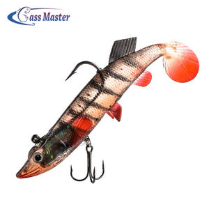 Bajo maestro suave del cuerpo de pescado suave cabeza de plomo pescado atraer con gancho de Pesca de Mar pike bajo atraer - Product Image 1