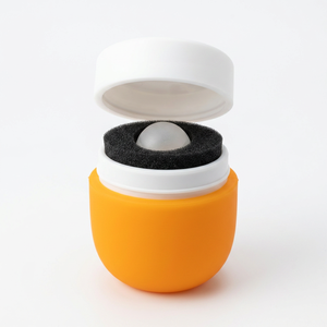 Flacon applicateur roll-on en silicone personnalisé, rechargeable, avec bille roulante, pour marque privée, en vrac, vide, anti-fuite, format voyage - Product Image 1
