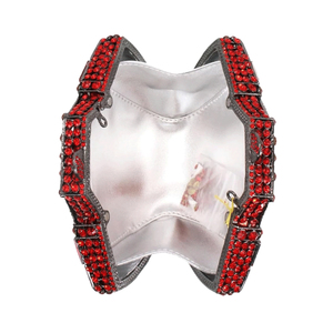 Women Unique Crystal Evening <b>Handbag</b> Necklace Shape Glitter Clutch Rhinestones Diamond Purse for Wedding Banquet - Product Image 6