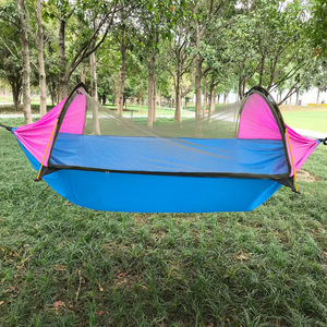 Cắm trại võng chống Rollover muỗi lưới tre Ngoài Trời Màu vàng 200kgportable đôi cắm trại Nylon võng cho du lịch ngoài trời - Product Image 4