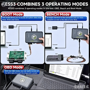Alientech KESS3 Slave, Kit Adaptador Programador de ECU con Protocolo OBD para Vehículos, Regeneración DPF, Lector de Códigos - Product Image 5