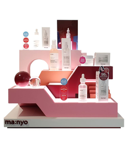 Support d'affichage cosmétique en acrylique personnalisé avec LED, présentoir de comptoir pour maquillage et soins de la peau, avec logo - Product Image 4