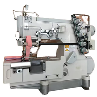 Machine à coudre industrielle haute vitesse pour cordon élastique et dentelle, point interlock, alimentation manuelle, nouvelle machine à surjeter à engrenages, en fer