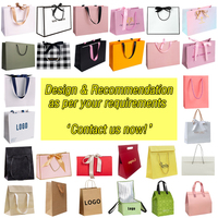 Sac d'emballage personnalisé avec votre logo, sacs cadeaux mats pour vêtements/mariage/bijoux/cosmétiques, sac en papier écologique