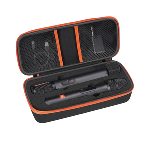 Đen cứng EVA Condenser <span class=keywords><strong>Microphone</strong></span> hộp lưu trữ của du lịch xách tay <span class=keywords><strong>microphone</strong></span> Dây Kéo Túi Frosted dây kéo túi - Product Image 1