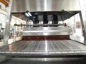 Enrobing Machine SJP600 PLC Chocolate Enrober/ Sugar Coating Machine/ Ice Cream Coating Machine