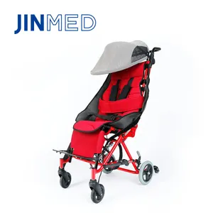 High end Manual Mobility Folding Durable Aluminum Wheelchair for Disabled Kids Special Needs Stroller