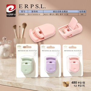 Set di 12 Piegaciglia in Plastica con Clip a Ventosa in Colori Assortiti - Product Image 3