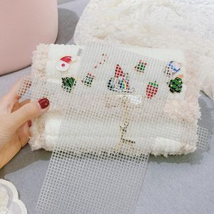 Ariste 4 cái túi móc Tự làm Túi nhựa trong suốt Messenger Crochet PURSE Kit lưới đan lưới Vật liệu Phụ kiện tự làm cho may vá - Product Image 4