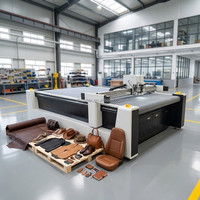 Machine de découpe automatique CNC à couteau oscillant, précision 0,1 mm, épaisseur 0-100 mm, pour l'industrie du cuir, des chaussures, des sacs et du textile