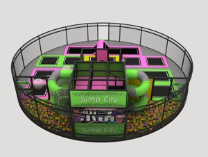 New Design Indoor Soft Playground Adventure Park Interactive Big <b>Slide</b> Ball <b>Pool</b> Plastic Trampoline Park Interactive Features - Product Image 4