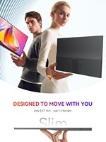 Monitor Portátil AHXJKA de 15.6 Pulgadas, Ultrafino, Full HD 1080p IPS, con Altavoz Integrado, USB-C, Plug-and-Play, Segunda Pantalla para Portátiles