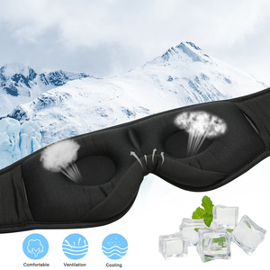 Masque de sommeil Bluetooth 3D avec musique sans fil, lunettes pour les yeux avec haut-parleurs de 30 mm, arrêt programmé - Product Image 4