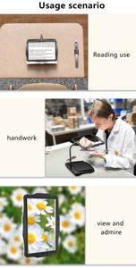 <span class=keywords><strong>Loupe</strong></span> de bureau LED à écran horizontal commutable HD anti-vertige pour l'aide aux personnes malvoyantes - Product Image 5