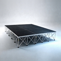 Scène de spectacle mobile légère pour événements en plein air, plateforme de mariage pliable en alliage d'aluminium pour événements