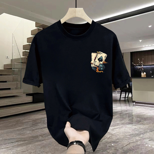 <span class=keywords><strong>T</strong></span>-<span class=keywords><strong>shirt</strong></span> pour <span class=keywords><strong>homme</strong></span> à motif de dés de poker minimaliste, <span class=keywords><strong>tendance</strong></span>, à manches courtes, imprimé 3D, coupe ample, style streetwear, 100% coton, 300 grammes - Product Image 3