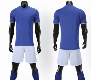 批发最优质升华定制黑色空白足球服运动足球服套装 - Product Image 4