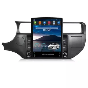 特斯拉安卓10.0 IPS 2.5D 2din安卓汽车收音机汽车触摸屏，适用于起亚里约2011-2016 Carplay汽车视频收音机