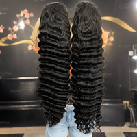 Pelucas de Cabello Humano con Encaje Frontal al por Mayor, Peluca HD Pre-Arrancada con Encaje Frontal 13x4, Rizada Ondas de Agua, Fabricante OEM