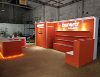 Stand de stand de salon portable en tissu d'aluminium modulaire personnalisé 10-20 pour les expositions et salons professionnels sublimation de teinture