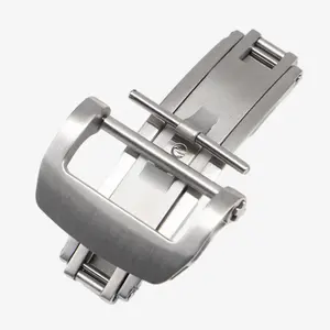 CAOWTAN 18mm 20mm 22mm RM fermoir <span class=keywords><strong>boucle</strong></span> pour Samsung Galaxy Watch 3 4 5 Pro pour HUWAWEI GT2 3 Pro bracelet en caoutchouc <span class=keywords><strong>boucle</strong></span> papillon - Product Image 2