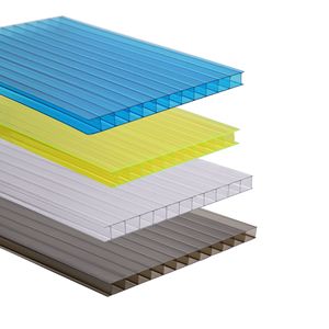 100% revêtement Anti-uv Laminas Policarbonato panneau 10mm 12mm Twinwall <span class=keywords><strong>alvéolaire</strong></span> <span class=keywords><strong>Polycarbonate</strong></span> feuille creuse - Product Image 6