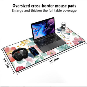 Sanxing Floral <b>Mouse</b> Pad 700x300x4mm Natural Rubber Office Desk Pad Art Design Rectangular Shape Waterproof Edge - Product Image 2