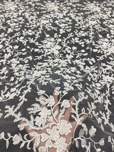 Trung Đông phong cách mới thêu hoa thực vật + Hạt đôi + sequin váy cưới thêu vải ren - Product Image 3