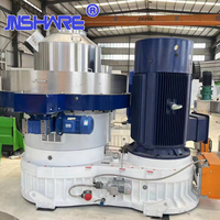 Machine à granulés de bois à matrice annulaire verticale, ensemble complet avec moteur, engrenages et roulements, facile à utiliser, capacité 3-4t/h