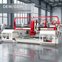 Máquina de Corte de Piedra CNC Tipo Sawjet de Hoyun Machinery para Encimeras de Cocina de Mármol, Granito y Cuarzo