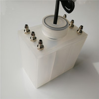 Nouveau réservoir d'encre en plastique blanc à 6 connecteurs avec connecteur métallique pour imprimante à solvant Allwin/jhf/taimes/human