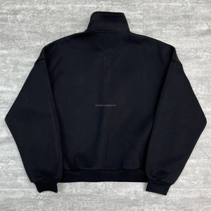 Ropa de calle Boxy Half Zip Polo Hoodie Unisex Heavyweight Quarter Zip sudadera logotipo personalizado algodón sudaderas de hombre de gran tamaño - Product Image 3