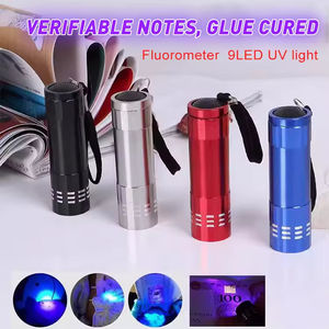 9 LED <b>UV</b> Flashlight Aluminum Body Portable Small Lamp Emergency Use - Product Image 5