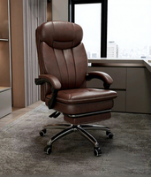 Fauteuil de direction inclinable et réglable en hauteur, confortable, double usage pour bureau à domicile, chambre, salle à manger, atelier, salle de sport, avec fonction de sieste