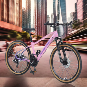 Venta al por mayor 27,5 pulgadas híbrido <span class=keywords><strong>bicicleta</strong></span> de carreras de carretera de los hombres de moda OEM marco de aluminio sistema de frenos de disco 27 velocidades engranajes precio barato - Product Image 2