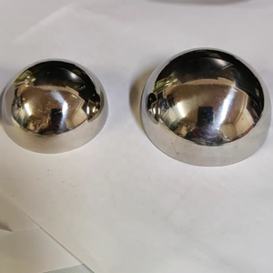 Esfera de Metal de media cúpula hueca de acero inoxidable pulido de 40mm 50mm 60mm 80mm - Product Image 1