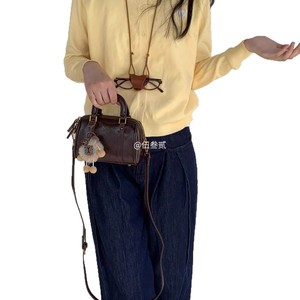 Bolso Boston Original Pop Niche Chic Estilo Coreano con Cremallera para Mujer 2026 Nuevo Bolso Cruzado de Moda Estilo Vintage - Product Image 5