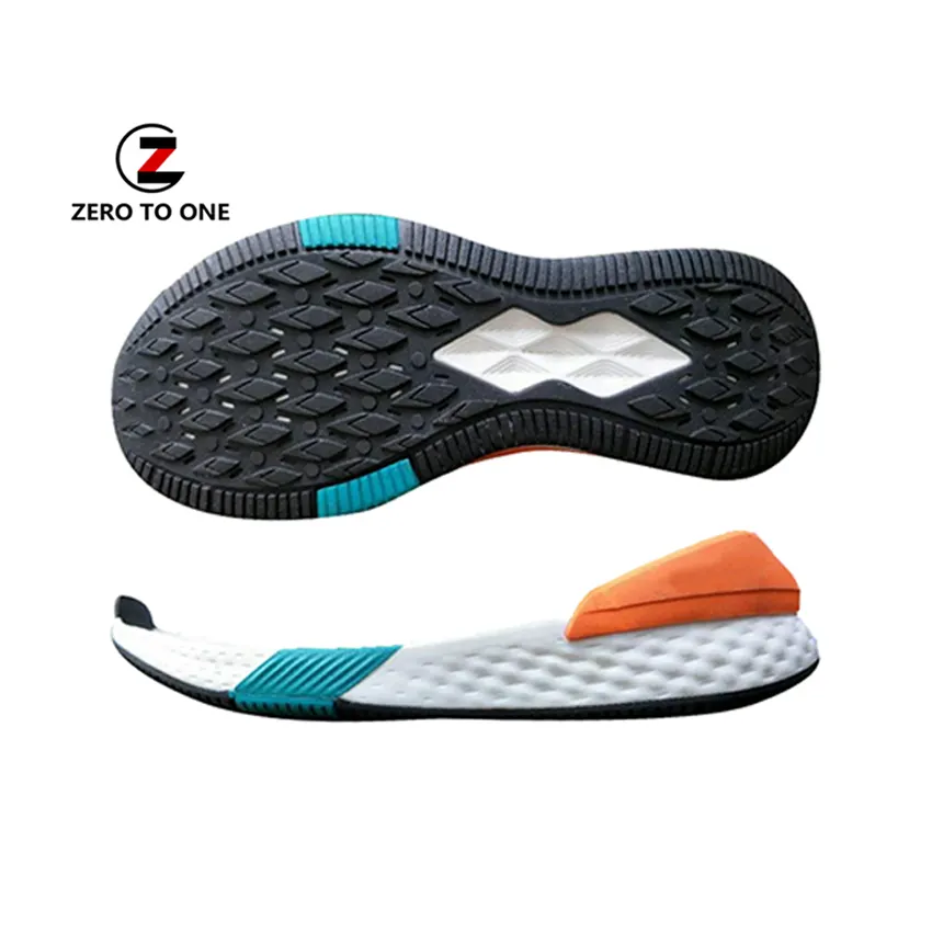 Comfortable Flexible Casual Running Shoe Sole Customized Design Lightweight Anti Slip Sneaker Outsole For Zapato Making