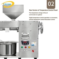 Mini presse à froid automatique en acier inoxydable, machine à pression à froid pour huile de noix de coco, type familial