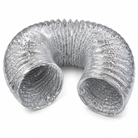 Tuyau flexible en aluminium ondulé pour conduit d'air, gaine de ventilation HVAC, évacuation de sèche-linge, usage hospitalier et scolaire, longueur 10m, léger, ignifuge