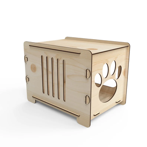 Fabbrica di vendita personalizzata in legno massello case per animali domestici casa per cani in cartone per gatti di piccole dimensioni e cani - Product Image 4