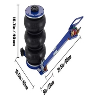 Cric pneumatique pliable 5T en gros, outils de levage pneumatiques, élévateur en caoutchouc, cric de levage de voiture portable