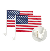 Drapeau de voiture personnalisé avec logo imprimé, petit drapeau de fenêtre de voiture pas cher, mini drapeau polyvalent pour moto et voiture avec montage facile