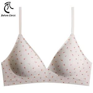 Sujetador Paramilia antiflacidez sin aros para <span class=keywords><strong>mujer</strong></span>, copa de gota Floral pequeña, ropa interior de punto de nubes suaves para pecho pequeño - Product Image 1