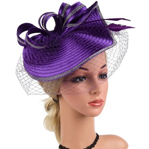 Diadema de malla con velo para mujer y niña, diadema para fiesta de té, tocado, sombrero - Product Image 5