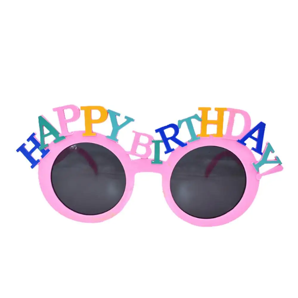 Mutlu doğum günü gözlük komik yenilik gözlük güneş gözlüğü parti gözlüğü parti malzemeleri doğum günü hediyesi için çocuk kız çocuklar