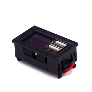 Dual USB medidor bateria display DC <span class=keywords><strong>digital</strong></span> display bateria de lítio carro voltímetro on-board dual display Rectivo síncrono - Product Image 2