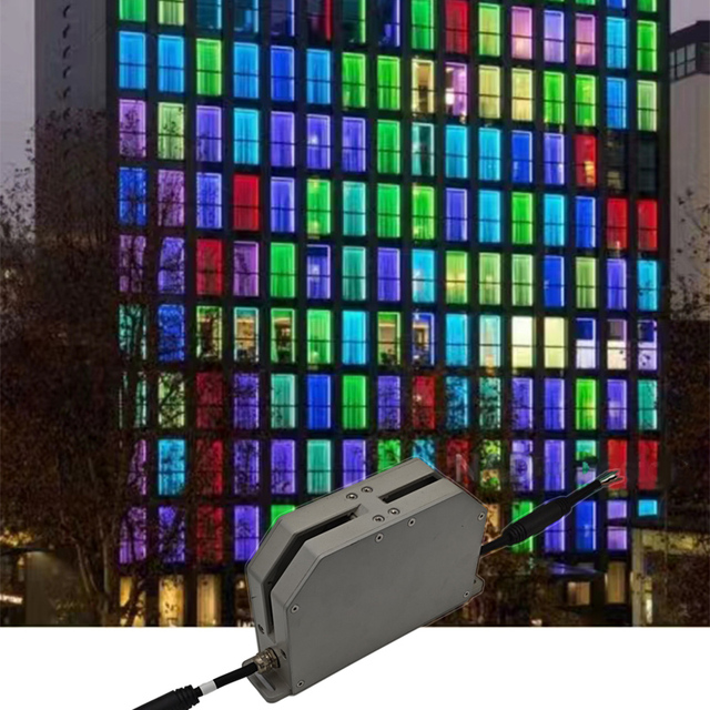 RGBW DMX 12W Aluminum LED Window Sill Light 360 Degree Decorative Lamp for Hotel Club Bar Corridor and Stage Lighting