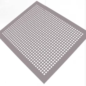 Plaque de perçage pour maille métallique, en acier inoxydable, perforée, à trou rond, Hexagonal, universel
